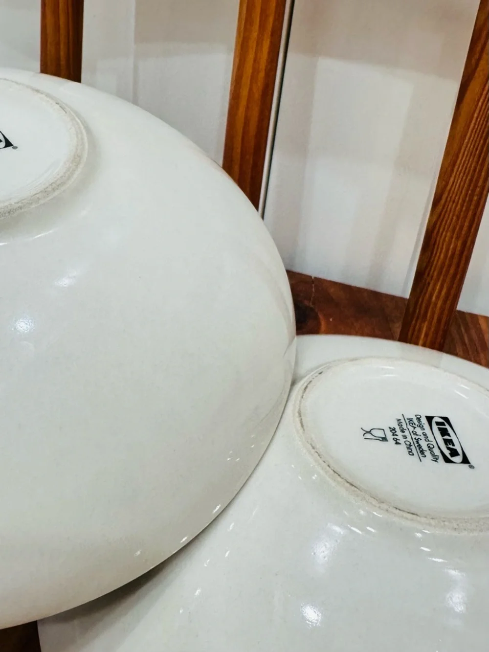 Set of 4 IKEA 204 64 Soup Pasta Bowls
